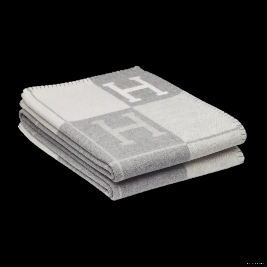 STRIPE THROW WOOL HERMES BLANKET 0623